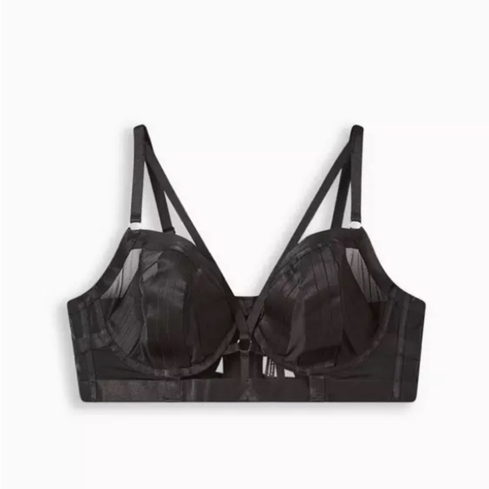 Overt Strappy Mesh Underwire Bra With Mesh Cups plus size nwt size 5x